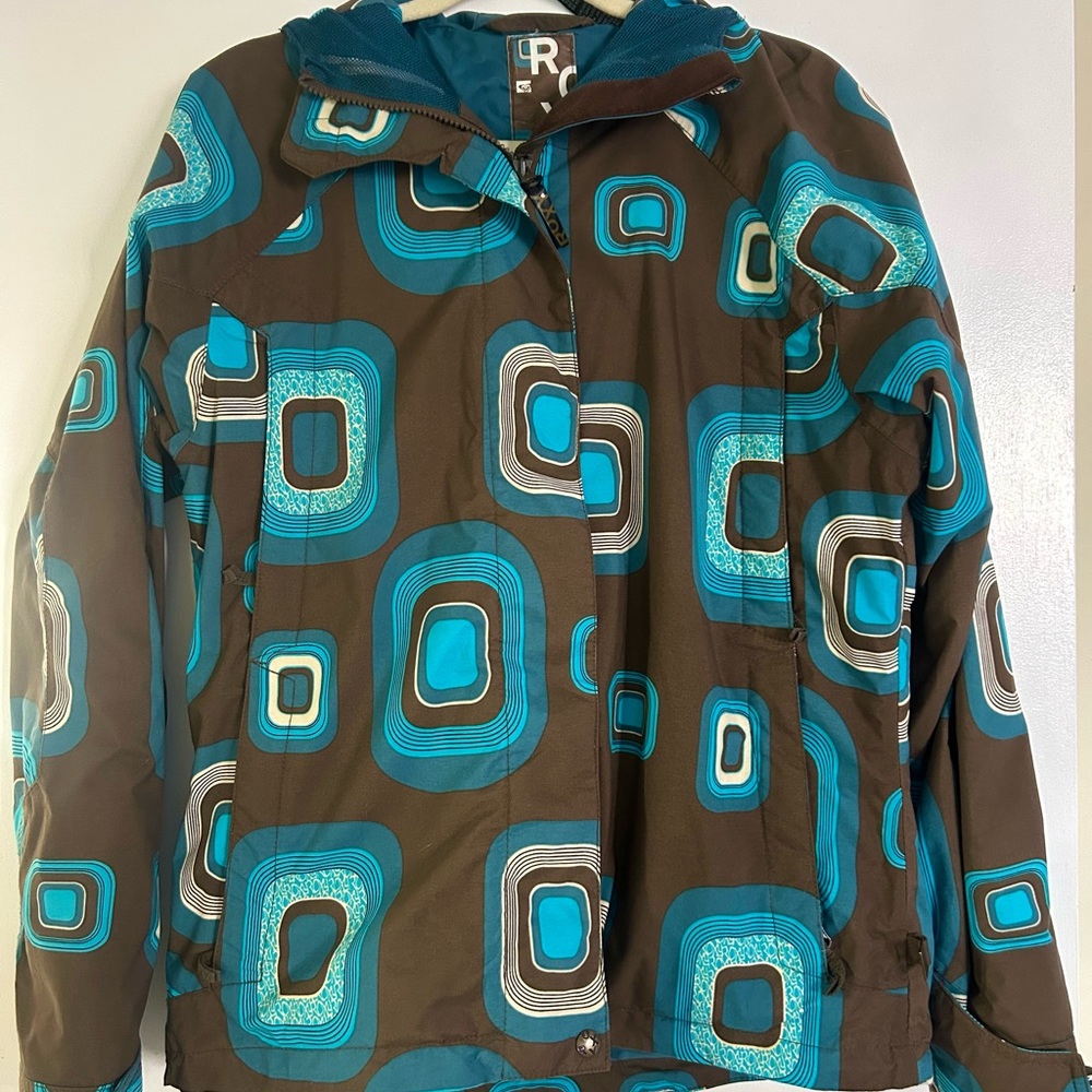 Roxy Snowboard Geometric Pattern Jacket - image 1